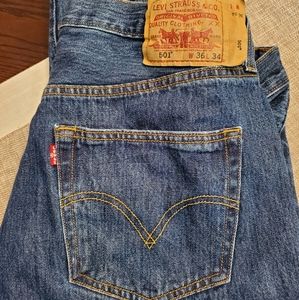 Levi's 501 Button Fly Straight Leg 36x34